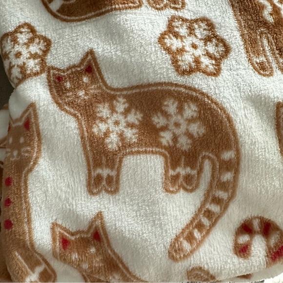 Cat Christmas throw blanket - Picture 6 of 6